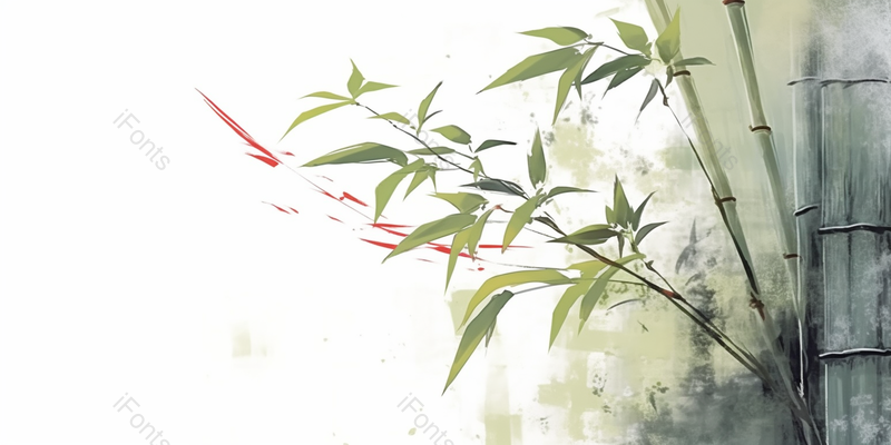 水墨竹子元素泼墨画装饰背景,插画/手绘图,插画/手绘图库,插画/手绘图下载,插画/手绘